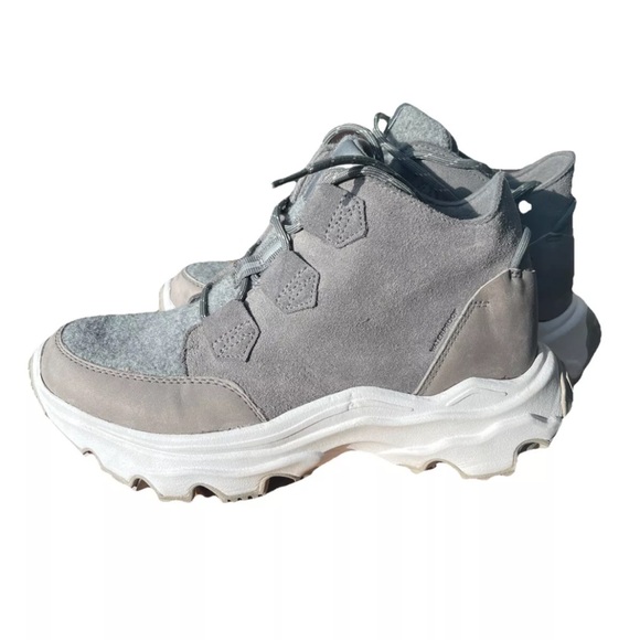 Sorel Kinetic Caribou Waterproof Boot size 8 Asphalt/Sea Salt - Picture 5 of 9